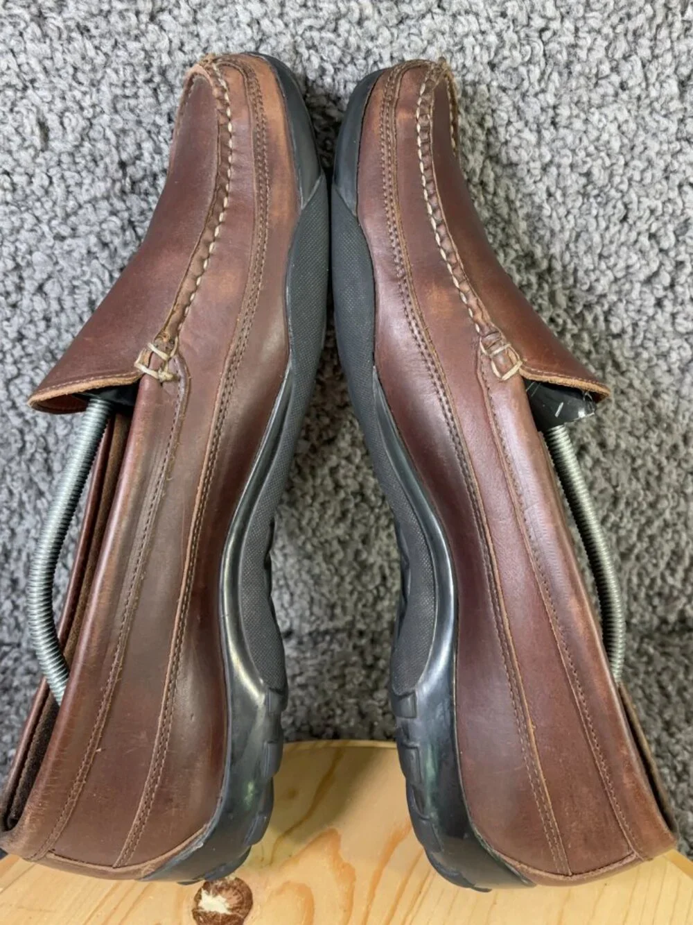 Allen Edmonds Shoes Boulder Driving Moccasin Mens Size 12 Brown Leather Slip On